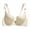 Beige, variant on WZXFASHION Adjusted Lingerie Women's Thickened Bra With Small Breast And Large Side Breast Bra Yellow 34