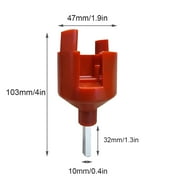 2 Pcs Drill Chuck Socket Tool of Electric Fence Screw Red Insulator Screw in Tool