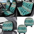 thumbnail image 2 of FKELYI 16 Pcs Car Seat Covers with Steering Wheel Covers Seatbelt Pads Headrest Protector American Tribal Geometric Cow Print Armrest Pad Handbrake Cover Gear Shift Cover Cup Coasters, 2 of 6