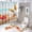 color-1, variant on Sunshine Beach Starfish Shower Curtain Set Waterproof Bathroom Toilet Seat Cover Bath Non-slip Mat Rug Carpet Bath Decor