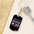 thumbnail image 6 of Best Mom on This Planet Colors Stainless Steel or 18k Gold Premium Swivel Dog Tag Keychain, 6 of 16