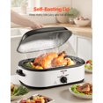 thumbnail image 4 of VEVOR Roaster Oven 18QT Electric Roasting Pan with Self-Basting Lid, 1450W Electric Roaster Oven with Defrost & Warm Function, 4 of 9