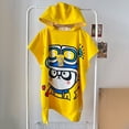 thumbnail image 4 of La historieta de la albornoz con capucha del bebé de la capa de la toalla de baño de los niños del sombrero puede usar la toalla de baño de secado rápido, 4 of 6