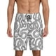 thumbnail image 1 of Balery Snake Pantalones cortos de pijama de punto de algodón para hombre con cinturilla y bolsillos-Small, 1 of 6