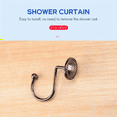thumbnail image 7 of Shower Curtain Hooks Oil Rubbed Bronze,Rustproof Decorative Shower Curtain Rings,16 Pcs, Bronze, 7 of 7