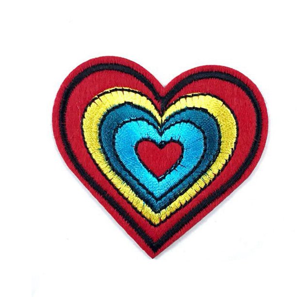20+ Rainbow With Hearts Embroidery