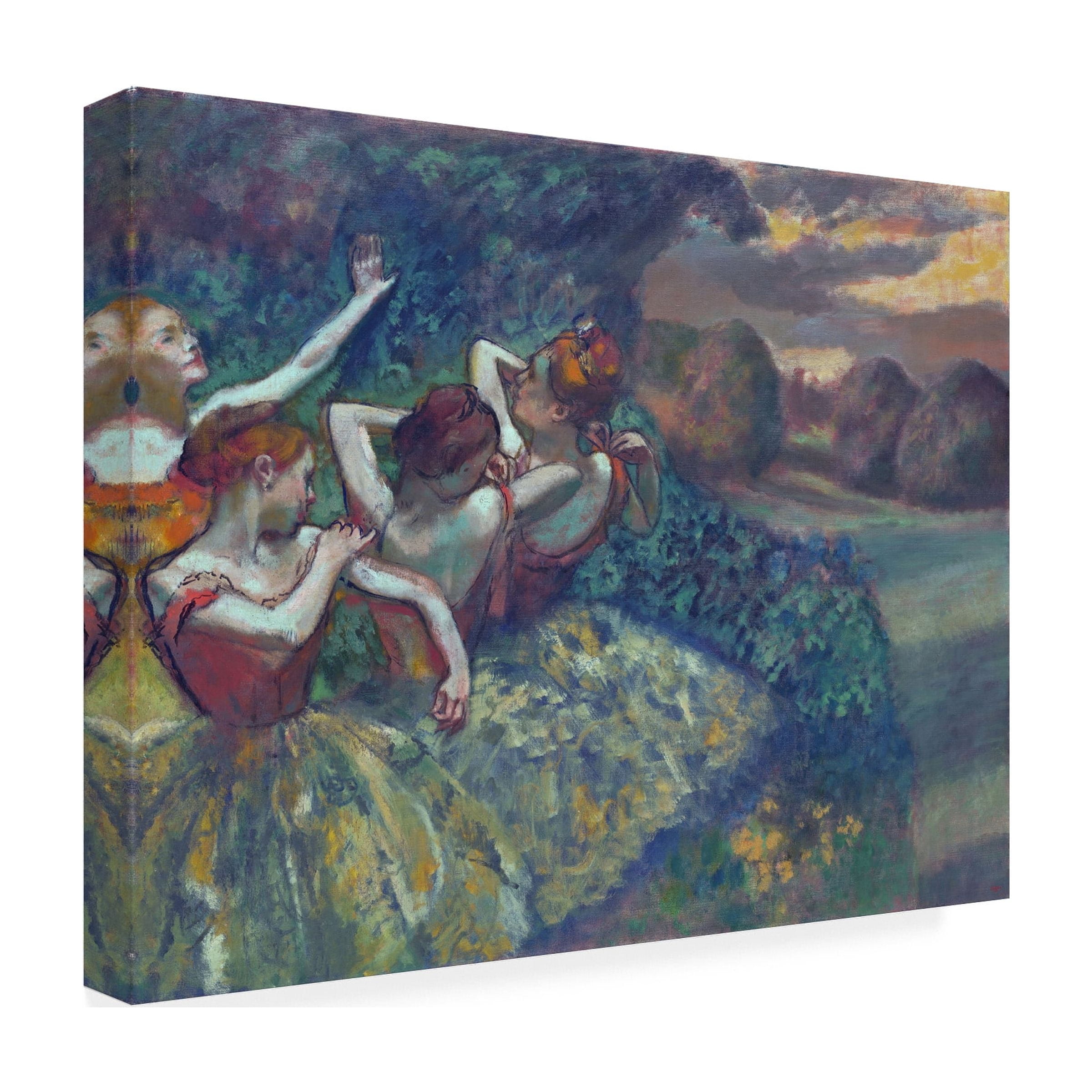 Edgar Degas 'Four Dancers 1899' Canvas Art