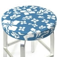 thumbnail image 4 of Bar Stool Covers Round, Blue White Flower Bar Stool Cushion Covers Seat Cushion With Elastic Bands, Chairs Covers For Kitchen Dining Room 12-14 Inch, 4 of 7