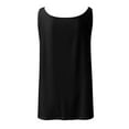 thumbnail image 6 of Wycnly Womens Tank Tops Casual Loose Fit Going out Zipper Metal Strap Vest Shirts Summer Trendy Solid V-Neck Sleeveless Shirts Blouse Black l, 6 of 6