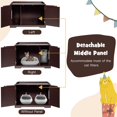 thumbnail image 4 of Pefilos 29" Cat Litter Box Furniture, Cat Washroom, Hidden Litter Box Cover, Dog Proof Cat Litter Boxes Enclosure, Cat House, Brown, 4 of 7