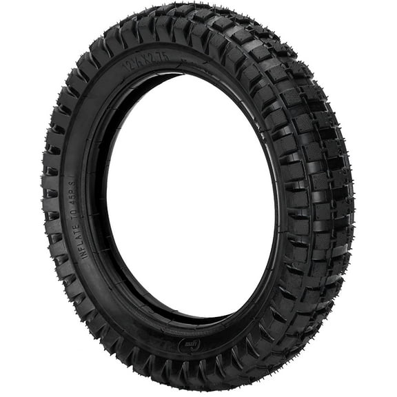 Burromax OEM Knobby Tire 12.5x2.75 (12-1/2x2-3/4) & Inner Tube for TT250 TT350R Electric Mini Bike, Part #10041