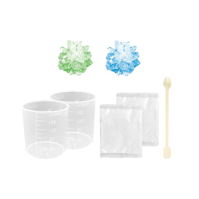 Juguete Científico Hugo Experimento de Bricolaje Crecimiento Cristales 200ml 2uds Grande