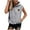 Grey, variant on Womens Sleeveless Hooded Vest Floral Hoodie Sweatshirts for Women Casual Summer Hoodies with Kanga Pocket Black, XL