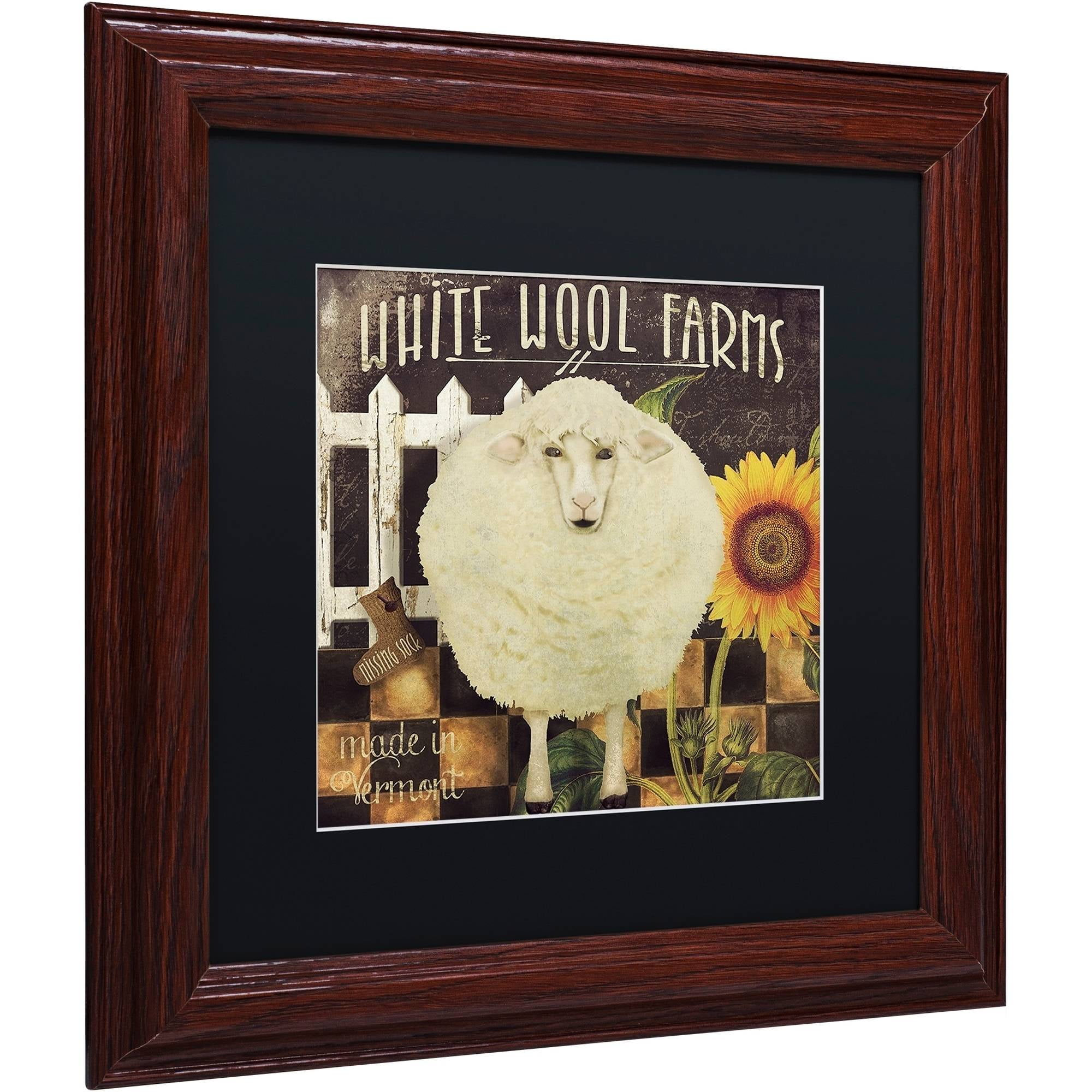 Trademark Fine Art "Vermont Farms IV" Canvas Art by Color Bakery Black Matte, Wood Frame