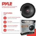 thumbnail image 2 of Pyle PLPW15D 15" 2000W 4-Ohm Car Subwoofer Pair & QBASS15 Dual Ported Enclosure, 2 of 12