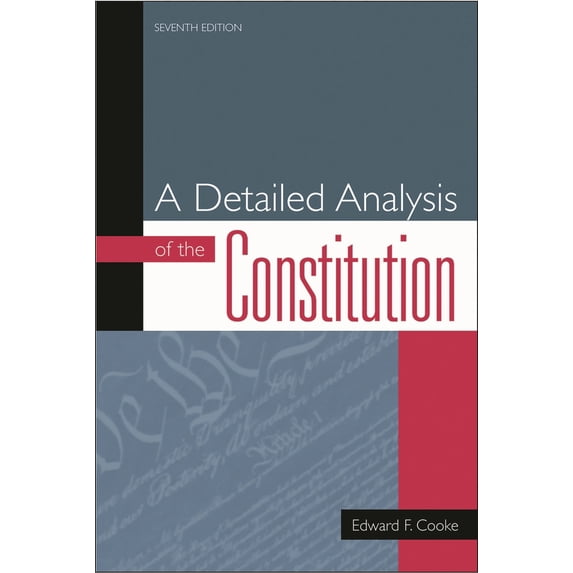 Pre-Owned A Detailed Analysis of the Constitution (Paperback) 0742522385 9780742522381