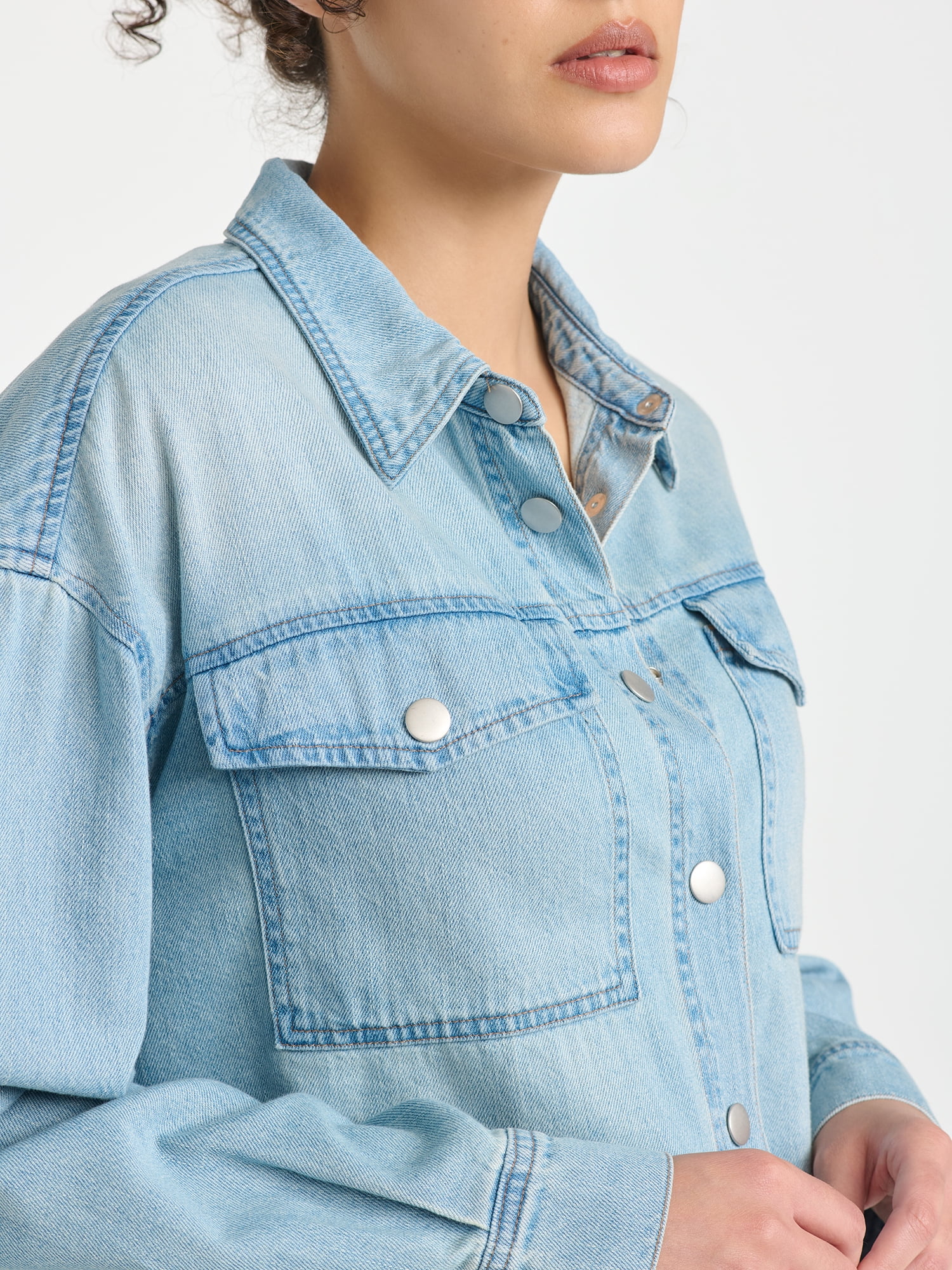 Sofia Vergara Women's Relaxed Boyfriend Shirt, Sizes XS-XXL
