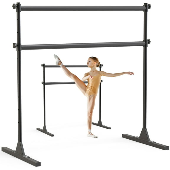 BeneLabel Height Adjustable Ballet Barre Freestanding Ballet Bar Heavy Duty Dance Bar Support Barre Movements Body Stretch Pull-ups, Sturdy Construction Never Fall Apart, Anti-Slip