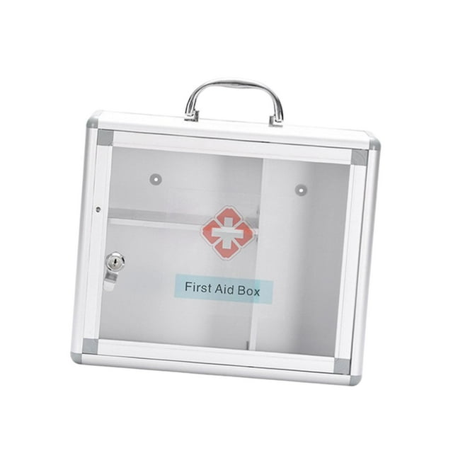 Organizador del gabinete de primeros auxilios montados en la pared Caja de primeros auxilios de primeros auxilios de aleación de aleación de aluminio. M