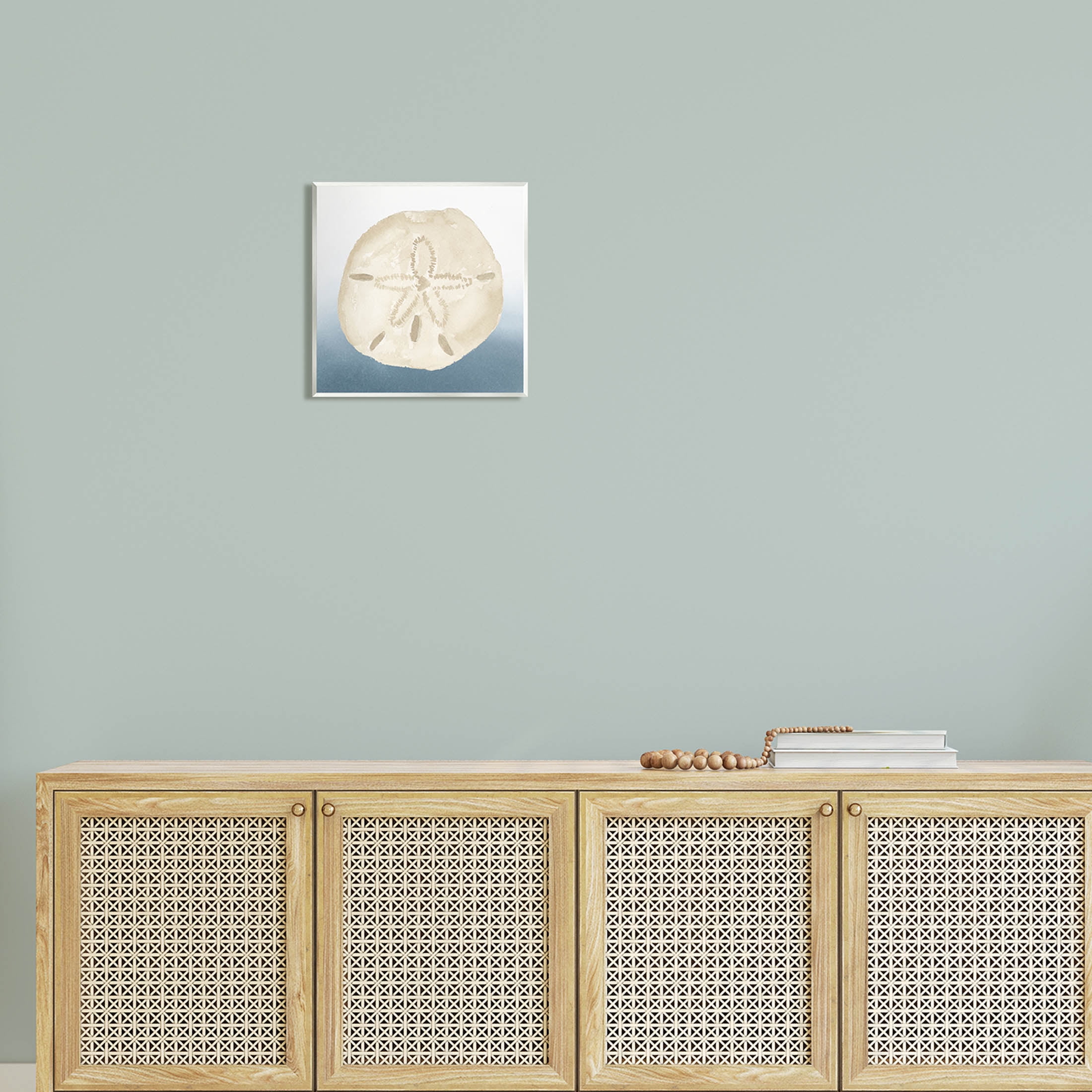 Beige Sand Dollar Seashell Animals & Insects Graphic Art Unframed Art Print Wall Art