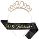 thumbnail image 1 of Sonducket 18/21/30/40/50/60/70 Fabulosa correa para el hombro Aro de cristal para el cabello Universal 18 años Regalo de ducha para mujeres Ropa, zapatos y accesorios Miscelánea 30 Sonducket AP018492-03, 1 of 6