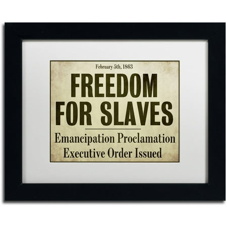 UPC 190836961870 product image for Trademark Fine Art  Emancipation  Canvas Art by Color Bakery White Matte  Black  | upcitemdb.com