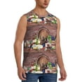 thumbnail image 2 of Disketp Bottle Glass Red Wine Sleeveless Tshirts For Men, Muscle Shirts For Men Dry Fit Tank Top-Small, 2 of 8