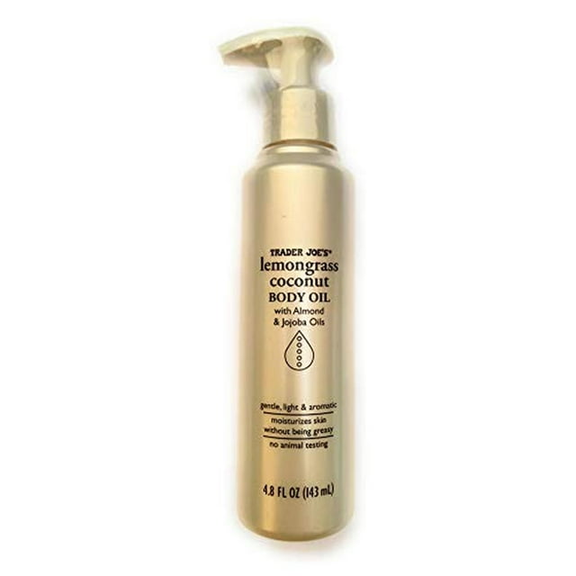Aceite Corporal Trader Joes Lemongrass Coconut con Almendra y Jojoba 143 ml