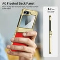 thumbnail image 4 of Allytechgroup Screen Protector Case for Samsung Galaxy Z Flip 6, Matte Slim Hinge Protection Anti-Scratch Full Body Shockproof Bumper Rugged Phone Case Cover for Galaxy Z Flip 6, Red, 4 of 9