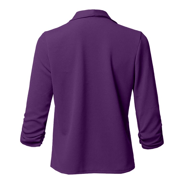 open lace back dress Purple Blazer Dress - Not Ya Average Blazer, Xs Ellae Lisque - Chic Dress for Date Nights & Parties main image 1