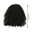 thumbnail image 3 of LHWEN Curly Human Hair Wig Glueless Lace Front Human Hair Beauty Salon Straight Hair Fun Lace Wavy Curls Braided Hair Synthetic Hair bohon Perfect for Party Everyday, 3 of 9