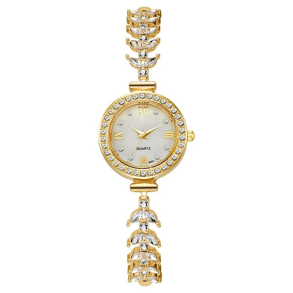 Mermaid Ladies Watch Round Diamond Bracelet Drawstring Quartz Watch