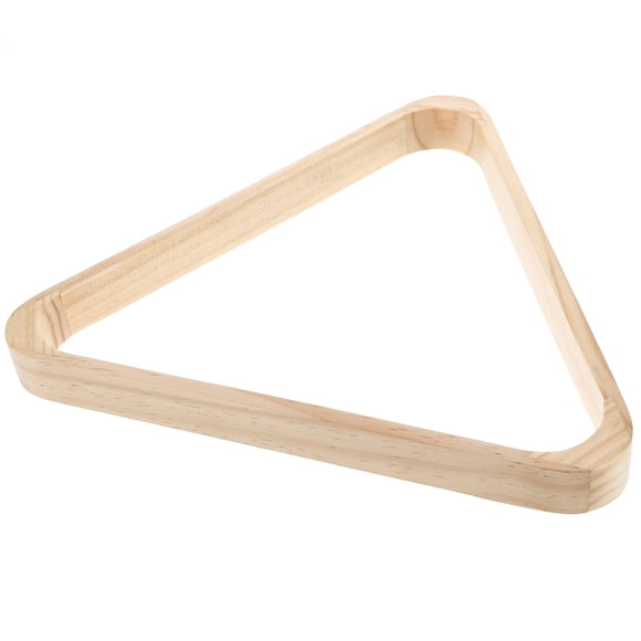 HOOWIFFY 1Pack Light Yellow Wooden Pool Triangle Rack For Pool Table Accessories And Game Room