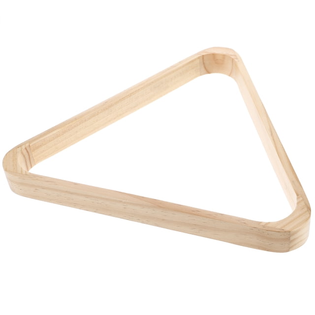 HOOWIFFY 1Pack Light Yellow Wooden Pool Triangle Rack For Pool Table Accessories And Game Room