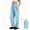 Blue, variant on Womens Waterproof Hiking Pants Quick Dry Elastic Waist Breathable Zip Pockets Packable Outdoor M