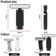 thumbnail image 4 of Luz de Lectura con Clip USB, Luz de Lectura Plegable, Luz de Lectura LED, Luz de Lectura PortáTil, Recargable, 6 Niveles de Brillo, Regulable,, 4 of 5