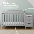 thumbnail image 4 of Graco Benton 4-in-1 Convertible Baby Crib and Changer, Pebble Gray, 4 of 15