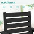 thumbnail image 4 of DYCANPO 18'' HDPS Outdoor Dining Chair Set of 2, Patio Chair with Armrest for Backyard, Black, 4 of 5