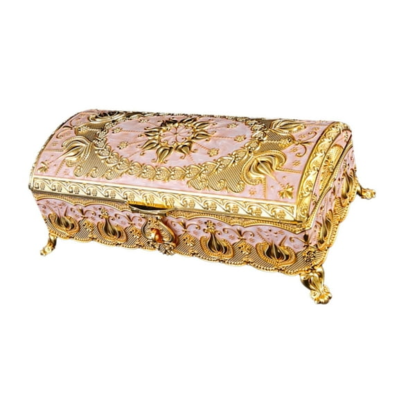 YIEMEEN Jewelry Carrying Case with Velvets Lining Waterproof Storage Box for Small Ornaments Jewellery Organizer for Daily Use