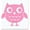 Soft Pink, variant on Owl Wall Decal Girls Vinyl Art Wall Stickers Bedroom Wall Decor, 12x12-Inch Soft Pink