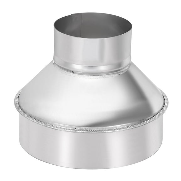 Uxcell 3" to 6" Galvanized Steel Round Duct Reducer Adapter Connector, Silver Tone