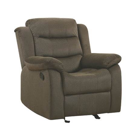 Brown Leather Motion Home Theater - Coaster Company Rodman Motion Glider Recliner, Chocolate