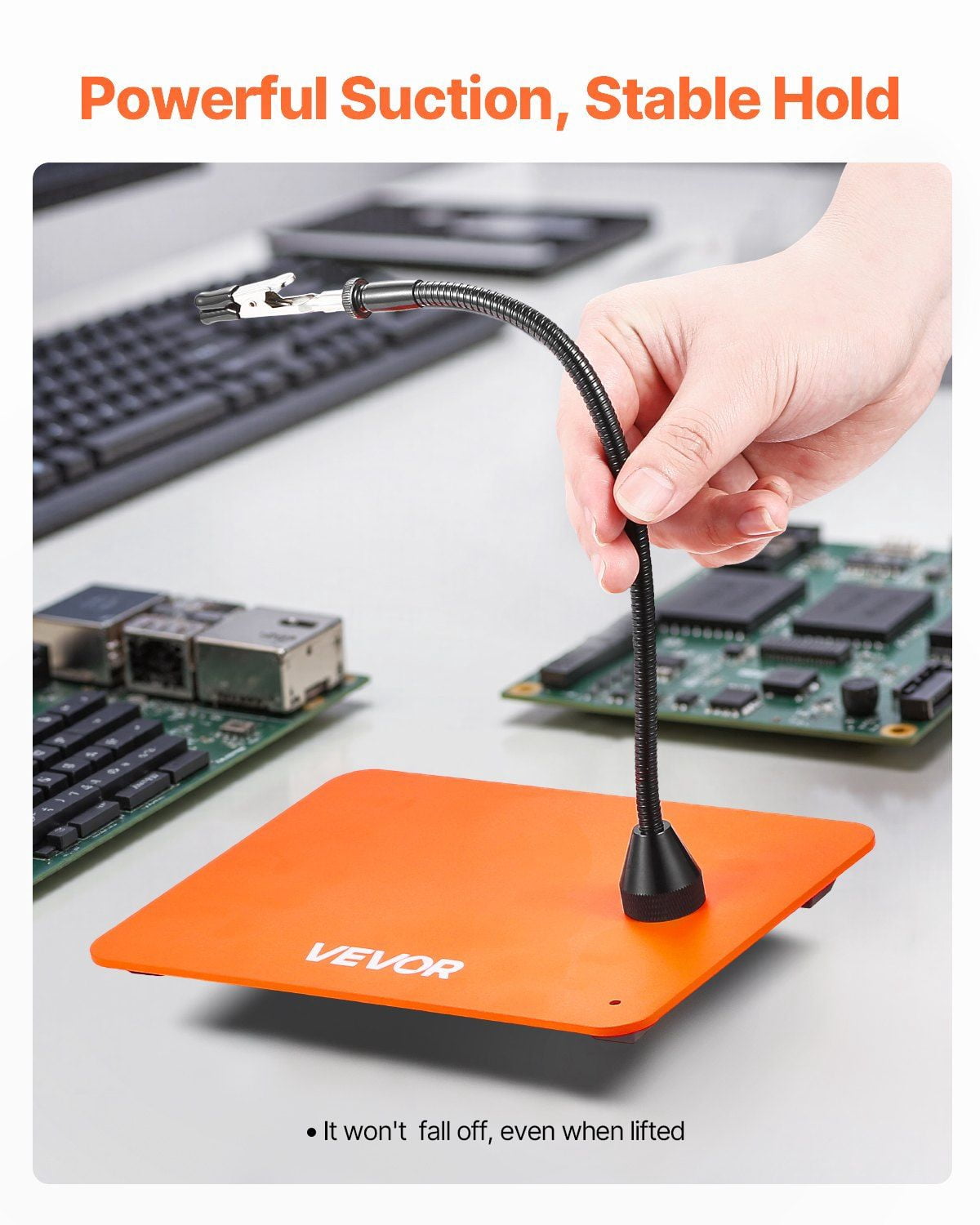 ESD Safe Helping Hands for Soldering | 4 Rotatable Arms with Magnifier for Precision Work