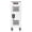 White + Steel, variant on 16-Compartment Locking Laptop Charging Cabinet, Portable Device Charging Station with Cord Management, White, Fully Assembled