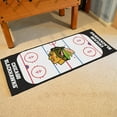 thumbnail image 2 of FANMATS 10374 NHL Chicago Blackhawks Nylon Face Football Field Runner , Team Color, 2 of 3