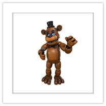 Gallery Pops Five Nights at Freddy's - Freddy Fazbear Wall Art, White Framed Version, 12" x 12"