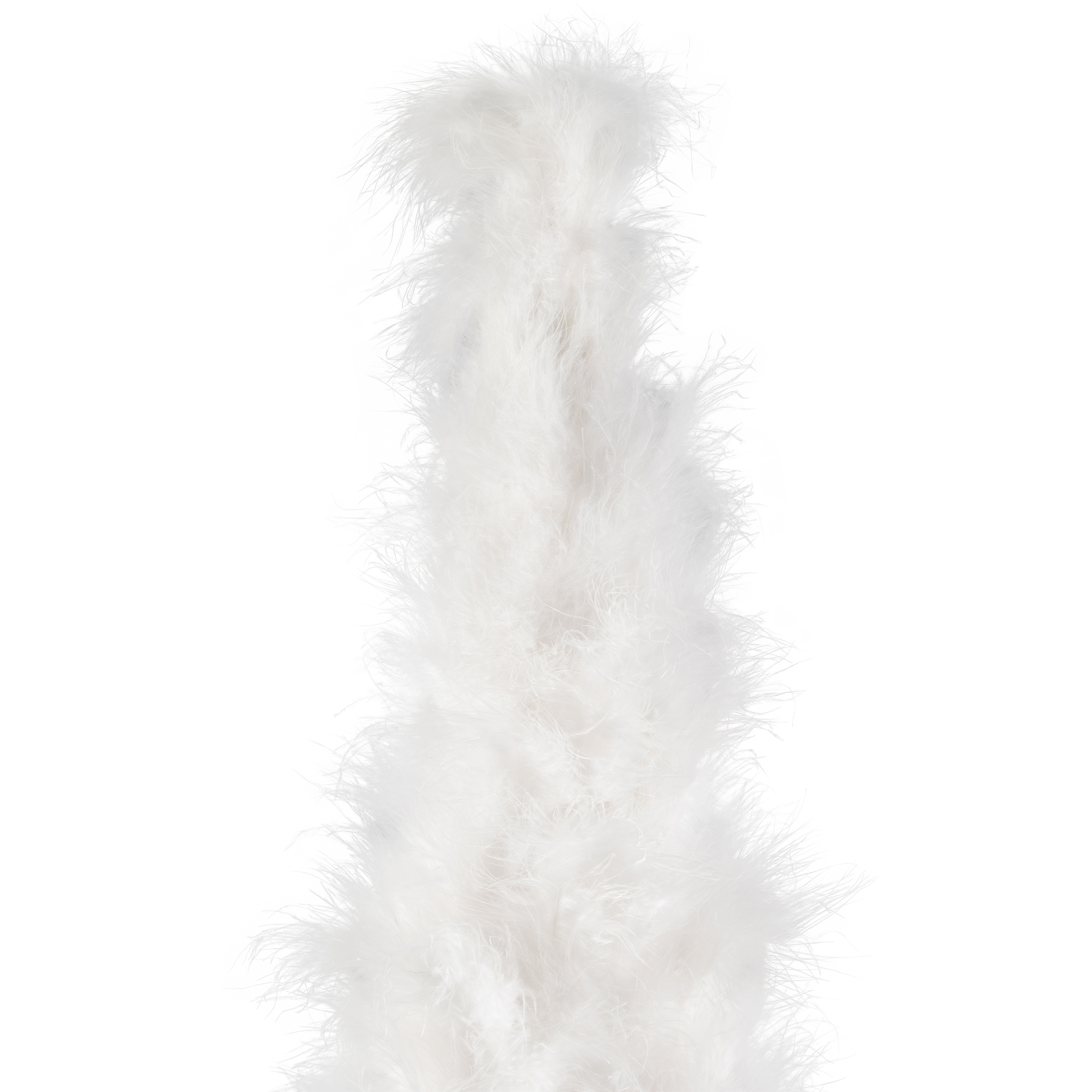 Northlight Layered Wispy Feather Cone Tree Christmas Decoration - 16" - Winter White