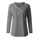 thumbnail image 5 of Pntutb Moda Mujer Causal Con Cuello En V Blusa Estampada Camiseta De Manga Larga Tops De Otoño Pntutb Pntutb-4064, 5 of 5
