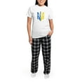 thumbnail image 5 of CafePress - I Stand With Ukraine Flag Support Ukraine Pajamas - Women's Short Sleeve Print T-Shirt and Pants Light Cotton Pajama Set, 5 of 7