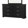 thumbnail image 4 of Benjara BM219806 Transitional Style 6 Drawer Wooden Dresser with Sled Base, Black, 4 of 5
